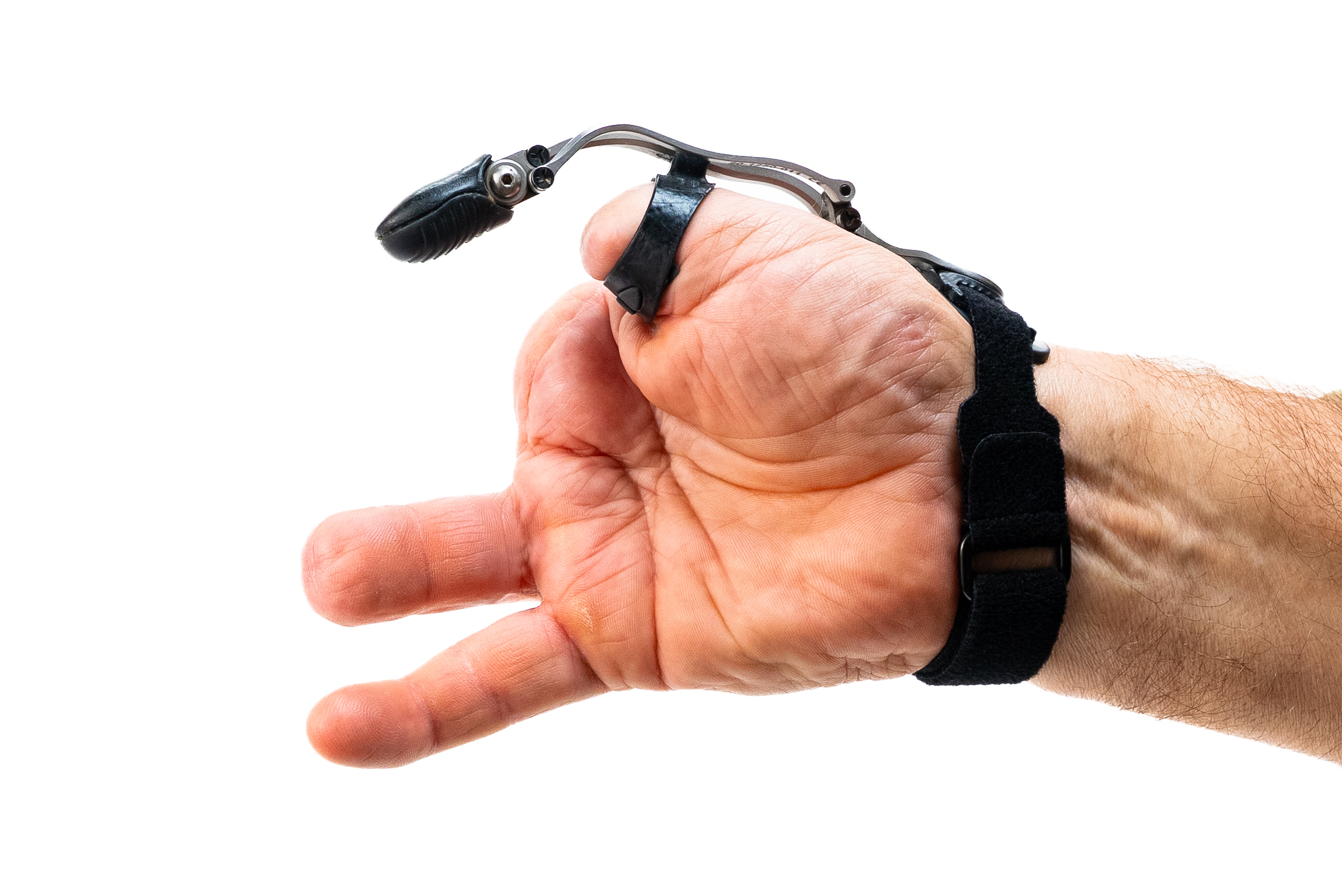 ThumbDriver avec illustration du niveau d’amputation